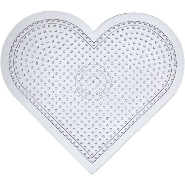 Assiettes perlées - Transparent - Coeur - 10 pcs Assiettes perlées - Transparent - Coeur - 10 pcs