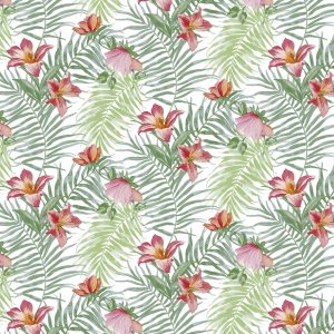 Toile cire PVC Fleur - Cerice