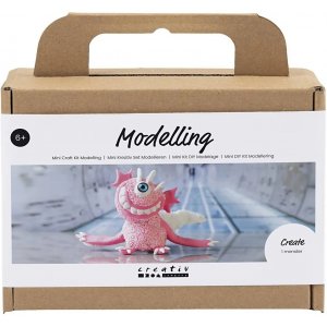 Mini kit de modelage DIY, rose clair, Monster Sally Mini kit de modelage DIY, rose clair, Monster Sally