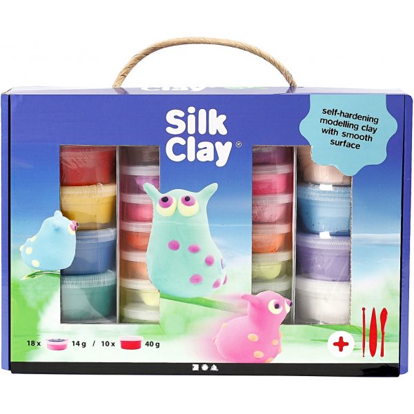 Coffret cadeau Silk Clay - couleurs mlanges