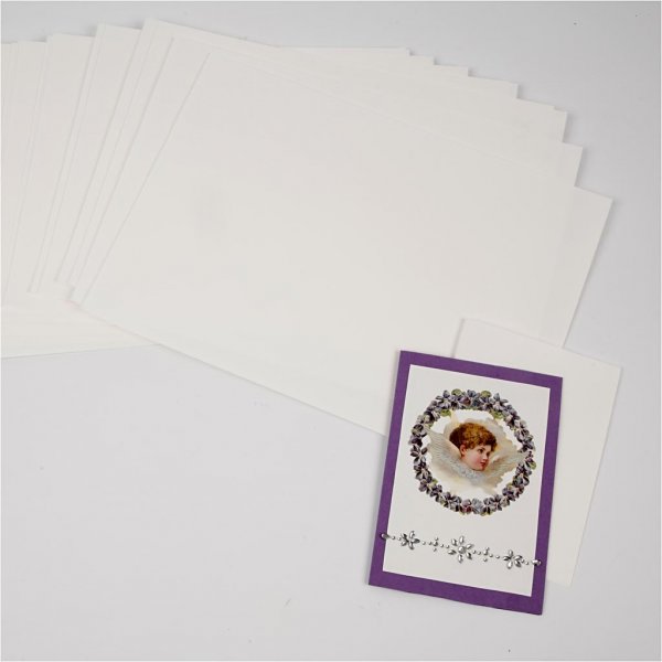 Papier/carton de fte - blanc cass - A4 - 25 feuilles