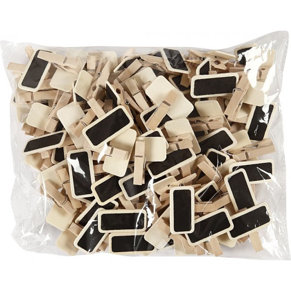 Planche avec clip - 4 x 2 cm - 100 pcs
