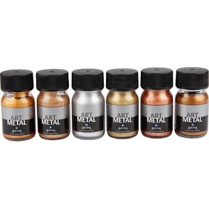 Art Metal Color - couleurs métallisées - 6x30 ml Art Metal Color - couleurs métallisées - 6x30 ml