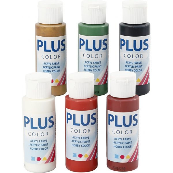 Peinture Plus Color Hobby - Couleurs de Nol - 6 x 60 ml