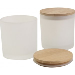 Bocaux en verre avec couvercles en bois - 12 pcs Bocaux en verre avec couvercles en bois - 12 pcs