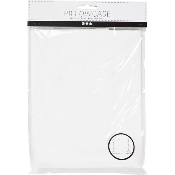 Taie d'oreiller - blanc - 145 g