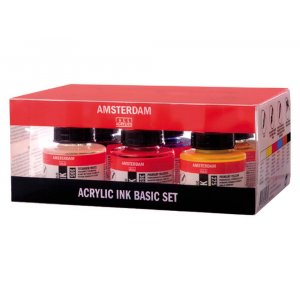 Marqueur acrylique Amsterdam 30 ml - 6 couleurs Marqueur acrylique Amsterdam 30 ml - 6 couleurs