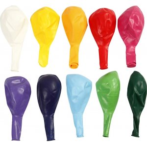 Ballons - couleurs mélangées - Ø23 cm - 10 pcs Ballons - couleurs mélangées - Ø23 cm - 10 pcs