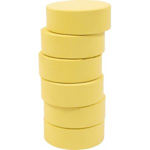 Rondelles de couleur 44 mm - jaune clair - 6 pcs Rondelles de couleur 44 mm - jaune clair - 6 pcs