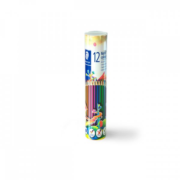 Crayons de couleur Noris en tube - 12 crayons