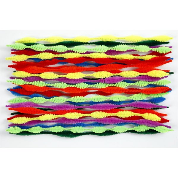 Cure-pipe - couleurs mélangées - en forme - 28 pcs Cure-pipe - couleurs mélangées - en forme - 28 pcs