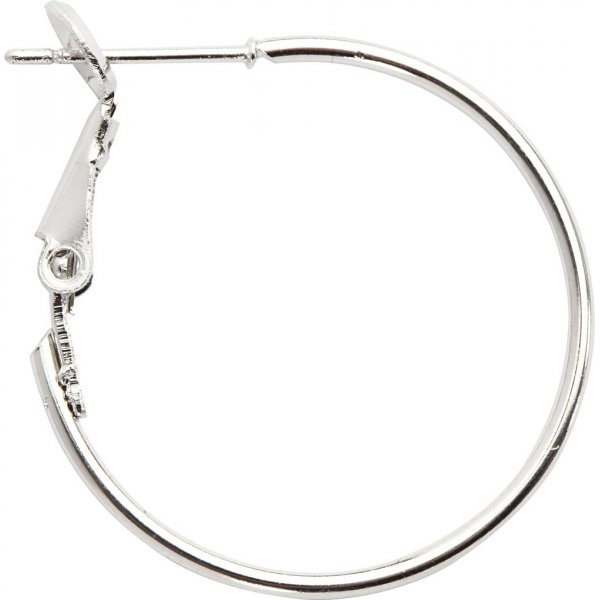 Boucles d'oreilles - plaqu argent - 8 pcs