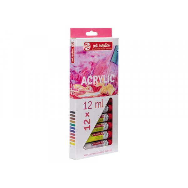 Peintures acryliques Art Creation Color set 12 ml - 12 couleurs