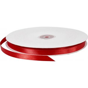 Ruban satin - rouge - L10 mm - 100 m Ruban satin - rouge - L10 mm - 100 m