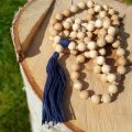 Image client Perles en bois 14 mm - naturel 18 pcs. diam�tre du trou 3,0 mm