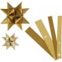 Bandes toiles - or - paillettes, vernis - 6,5+11,5 cm - 40 bandes