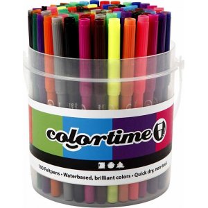 Crayons Colortime - couleurs mélangées - 2 mm - 100 pcs Crayons Colortime - couleurs mélangées - 2 mm - 100 pcs