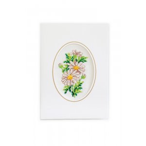 Kit de broderie Cartes - Fleurs 3-pack Kit de broderie Cartes - Fleurs 3-pack