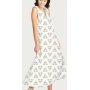 Jersey  motifs 145 cm - Courgette - Blanc