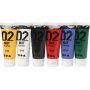 Peinture scolaire - Acrylique - couleurs standards - mate - 6 x 20 ml