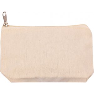 Sac zippé, 12x8 cm, 100% coton Sac zippé, 12x8 cm, 100% coton