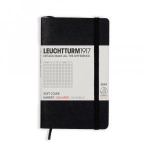 Carnet A6 Souple À Carreaux - Noir Carnet A6 Souple À Carreaux - Noir