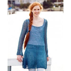 Patron tricot - Pull point jersey avec bordures point mousse Patron tricot - Pull point jersey avec bordures point mousse