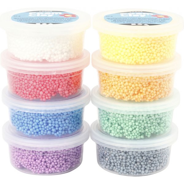 Foam Clay Large couleurs mlanges - 8 x 20 g
