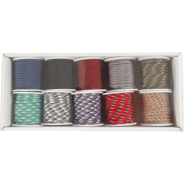 Ficelle  nouer - couleurs mlanges - 10 x 10 m