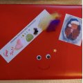 Image client Plumes couleurs mélangées - 200 pcs
