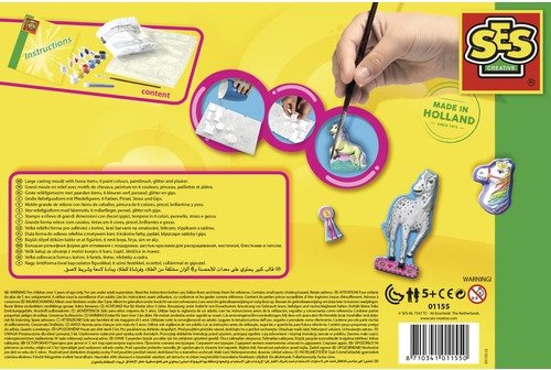 Couler et peindre des chevaux avec des paillettes