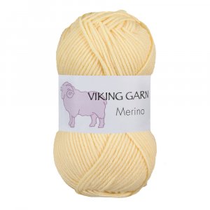 Fil Viking Mérinos 50g - Jaune clair (843) Fil Viking Mérinos 50g - Jaune clair (843)