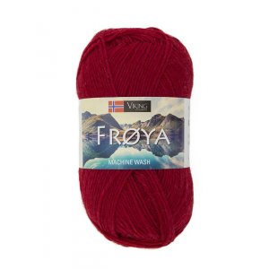 Fil Viking Fröya 50g - Rouge foncé (209) Fil Viking Fröya 50g - Rouge foncé (209)