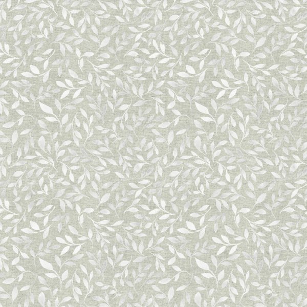 Tissu pour rideau petites feuilles vert clair 3