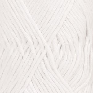 Fil DROPS Cotton Light Uni Color - 50g - Blanc (02) Fil DROPS Cotton Light Uni Color - 50g - Blanc (02)