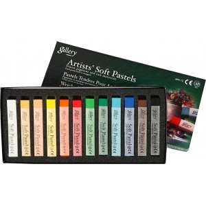Pastels secs Gallery - couleurs mélangées - 12 pcs Pastels secs Gallery - couleurs mélangées - 12 pcs