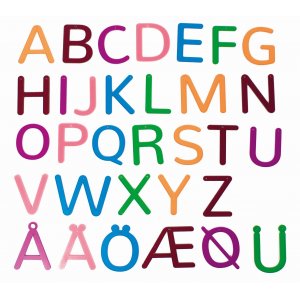 Lettres transparentes en couleur 32 pcs Lettres transparentes en couleur 32 pcs