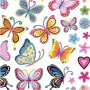 Autocollants - papillons colors