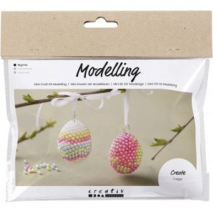 Mini kit DIY Pâte à modeler, couleurs pastel, perles nacrées Mini kit DIY Pâte à modeler, couleurs pastel, perles nacrées