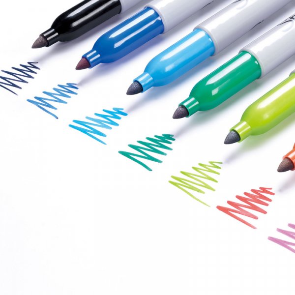 Ensemble de feutres Sharpie Twintip - Marqueur permanent - Couleurs assorties - 8 pcs