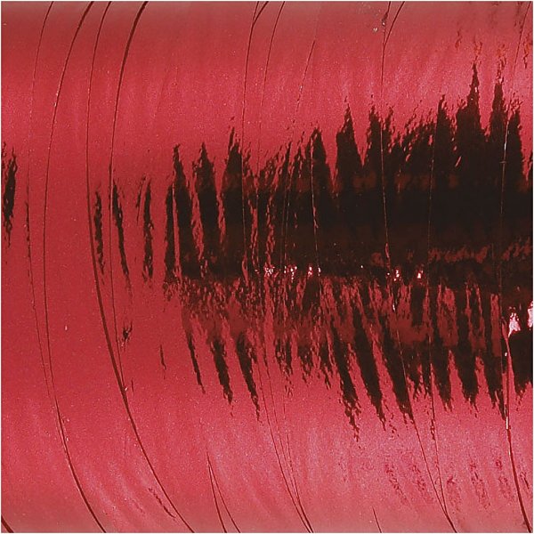 Cordon cadeau - rouge mtallis - brillant - 250 m
