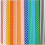 Papier brillant - couleurs mlanges -  motifs - 100 feuilles