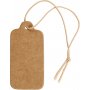 Etiquettes en carton fort - marron clair - 15 x 30 mm - 100 pcs