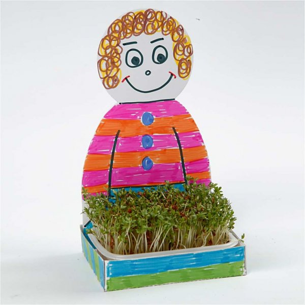 Boîtes de chambre de bébé en forme de figurine - blanches - 6 pcs Boîtes de chambre de bébé en forme de figurine - blanches - 6 pcs