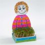 Botes de chambre de bb en forme de figurine - blanches - 6 pcs
