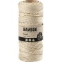 Corde en bambou - blanc cass - 65 m