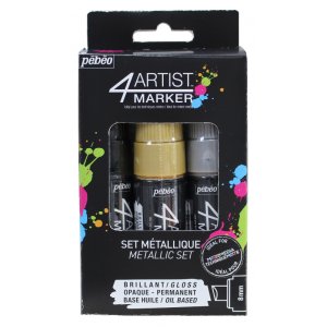 Marqueur  base d'huile - Pbo 4Artist - Set de marqueurs 3x8mm mtal