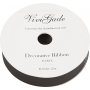 Ruban cadeau - noir - mat - 25 m