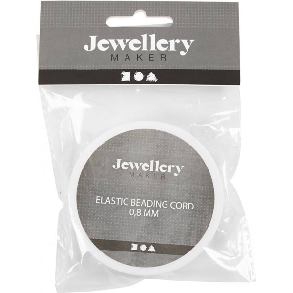 Fil lastique bijoux - 0,8 mm - rond - 10 m