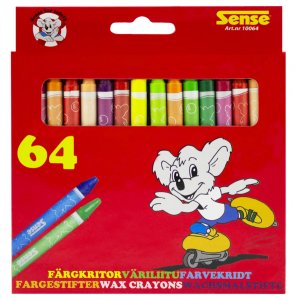 Crayons Sense - 64 crayons Crayons Sense - 64 crayons